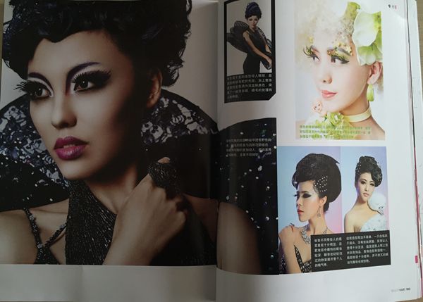 <化妆师>杂志刊登集红堂彩妆学校作品