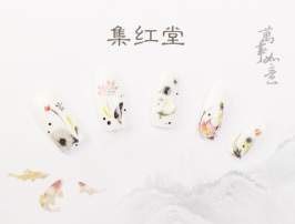 水墨风格美甲