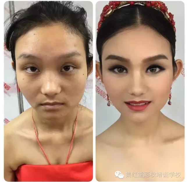 您以为韩国的整容很NB吗？那是您没有来过集红堂彩妆学校，这里的化妆师才是大神~~~
