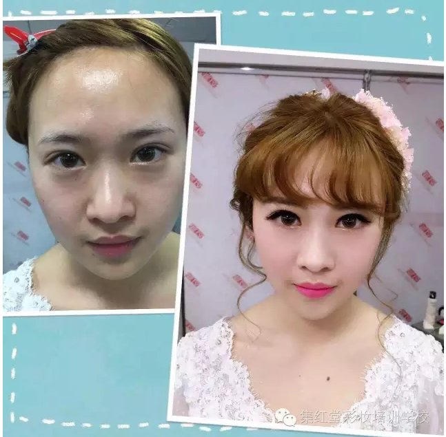 您以为韩国的整容很NB吗？那是您没有来过集红堂彩妆学校，这里的化妆师才是大神~~~