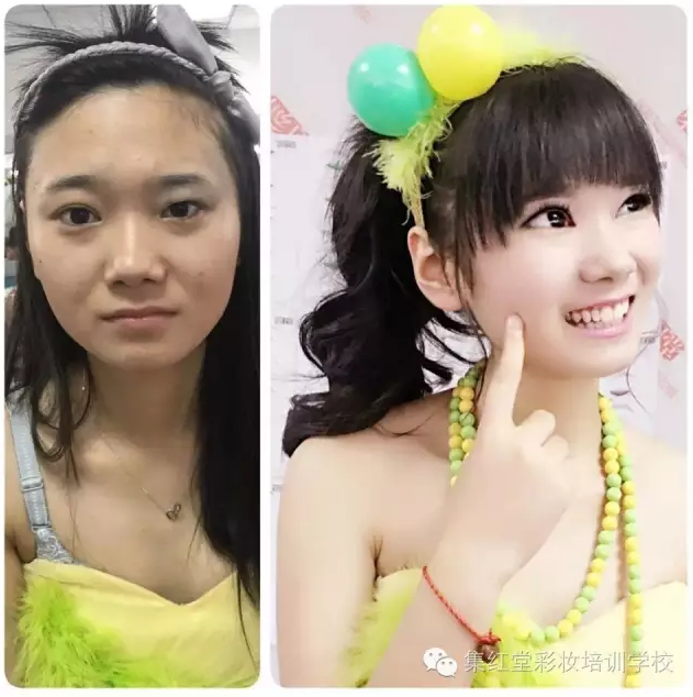 您以为韩国的整容很NB吗？那是您没有来过集红堂彩妆学校，这里的化妆师才是大神~~~