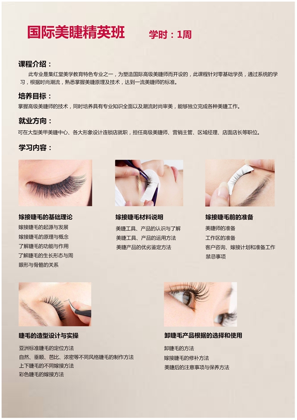 国际美睫精英班