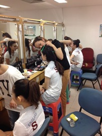 南京集红堂化妆学校为世界旅游小姐总决赛化妆造型